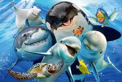 Puzzle 200 piese - Underwater Friends