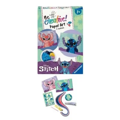 Ravensburger - Be Creative Set mini de creatie din hartie Disney Stitch folosind tehnica Quilling