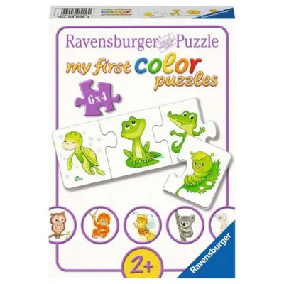 Puzzle Pui de Animale, 6x4 Piese