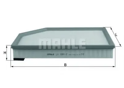 Filtru aer MAHLE ORIGINAL LX 1591 2