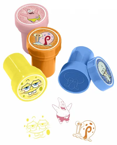 Set de ștampile pentru copii Totum - SpongeBob, 12 bucăți