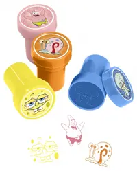 Set de ștampile pentru copii Totum - SpongeBob, 12 bucăți