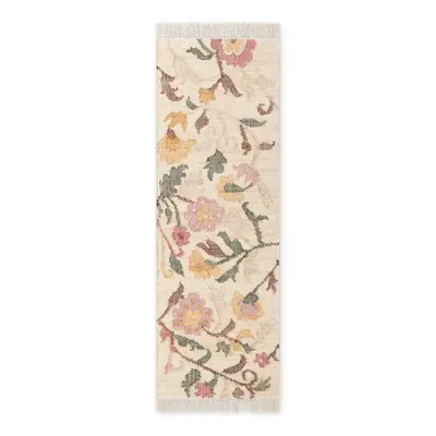 Covor tip traversă crem țesut manual din iută 80x200 cm Roya Violette – Elle Decoration