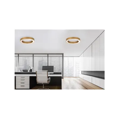 Plafoniera MORBIDO Alama aurie Aluminiu & Acrylic LED 48W 230 Volt 3730Lm CCT Dimabil 2700K - 4000K CRI>80 IP20 Remote Control Included