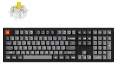 Tastatură mecanică Keychron - K10 Max, wireless, Keychron Super Brown, RGB, neagră