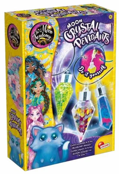 Set creativ Lisciani Giochi Moon Academy - Medalioane cu sclipici DIY