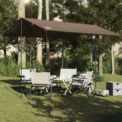 Gossi prelata de camping, maro, 366x306 cm, impermeabila