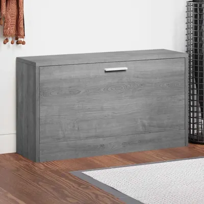 vidaXL Bancă pentru pantofi, gri sonoma, 80x24x45 cm, lemn prelucrat