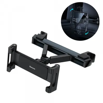 Suport Auto Tetiera Baseus Joyride Propentru Telefon / Tableta, 4.7inch - 12.3inch, Negru SUTQ000001