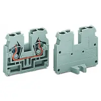 2-conductor end terminal block; suitable for Ex i applications; without push-buttons; with fixing flange M4; for screw or similar mounting types; Fixing hole 4.2 mm Ø; 2.5 mm²; CAGE CLAMP®; 2,50 mm²; blue