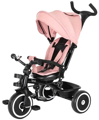Tricicletă cu rotație 360 Lorelli - Tino, Pink