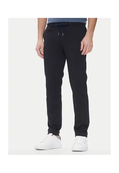 Pantaloni barbati - slim fit - bleumarin - stofa