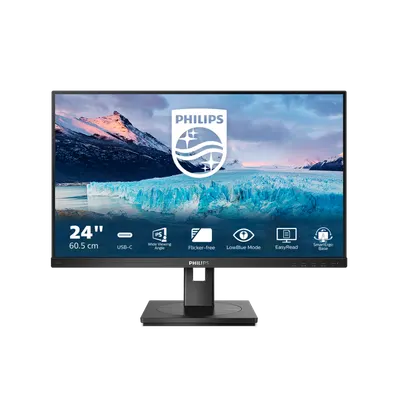 Monitor Consumer Philips 243S1/00, 23.8", 1920 x 1080 pixeli, Black, 3 ani Garantie