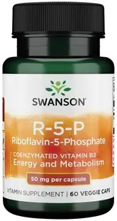 R-5-P Riboflavin-5-Phosphate, 50 mg, 60 capsule, Swanson