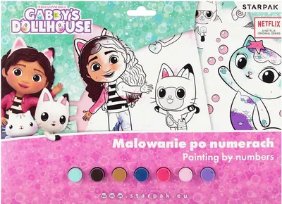 Kit de pictură după numere Starpak - Gabby's Dollhouse