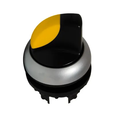 Buton selector 0-1 cu revenire galben