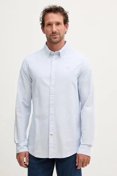 Barbour cămașă pentru bărbați din bumbac Striped Oxtown Tailored Shirt