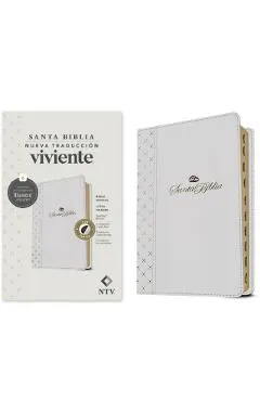 Biblia Manual Ntv, Letra Grande Con Filament (Sentipiel, Blanco, Índice, Letra Roja)