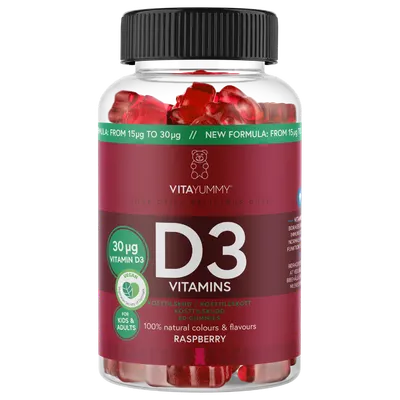 Vitamina D3 ursuleti gumati vegani, 60 jeleuri, Vitayummy