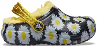 Saboți Crocs Kids' Classic Lined Vacay Vibes Clog Negru - Black Daisy