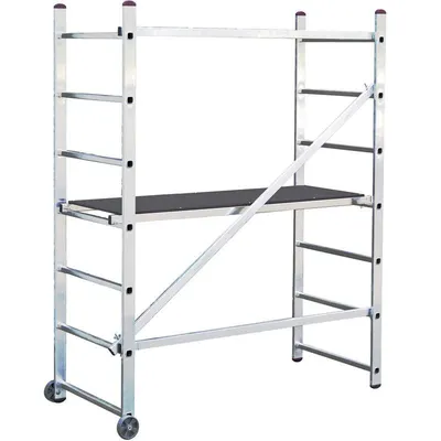 Schela mobila Krause Corda 0,5 x 1,5m, aluminiu, inaltime lucru 3m
