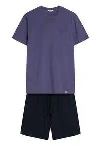 Pijama barbati Mick albastru - negru - Albastru | Negru