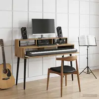 vidaXL Birou de studio Stejar Artizanal 152 x 42,5 x 36 cm
