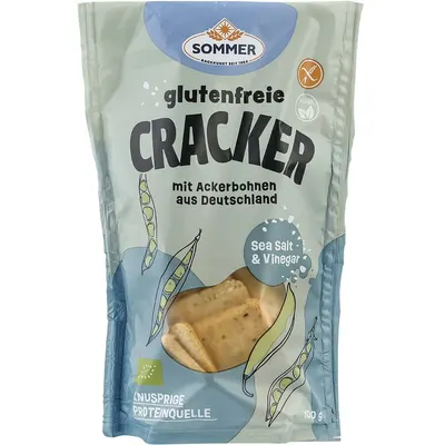 Crackers cu Fasole si Sare de Mare fara Gluten Ecologici/Bio 100g