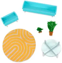 Set mobilier pentru papusi Lori Dolls - Camera de zi