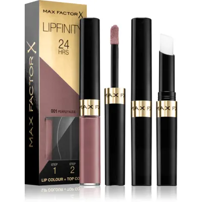 Max Factor Lipfinity Lip Colour ruj cu persistenta indelungata balsam culoare 001 Pearly Nude 4.2 g