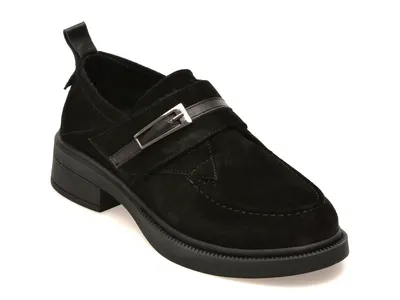Mocasini GRYXX negri, 2203635, din piele intoarsa
