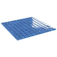 vidaXL Plăci mozaic 11 buc. 50 x 50 cm albastru Sticlă