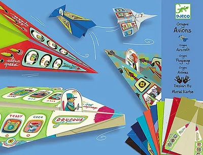 Set pentru origami Djeco - Avioane