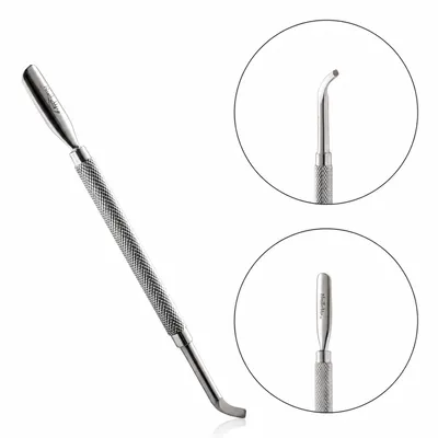 Instrument Profesional NAILSUP MC707 cu Două Capete din Inox, 14 cm pentru Manichiură și Pedichiură