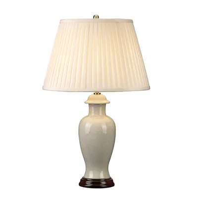 Veioza Ivory Crackle 1 Light Small Table Lamp