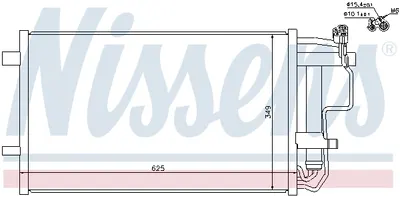 Radiator aer conditionat AC cu uscator potrivit MAZDA 3 1.6-2.3 12.08-09.14