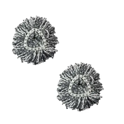 Set 2 lavete microfibra alb cu gri compatbile Vileda Easy Wring/ Turbo / Ultraspin