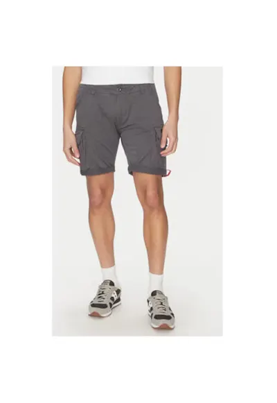 Pantaloni scurti barbati 176203 - Bumbac - Gri - Gri