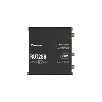 Router industrial Teltonika RUT286, 4G LTE, WiFi, 150 Mbps, Dual SIM, eSIM, PoE