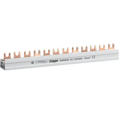 Busbar 4P 12M 63A furca Hager KDN463A