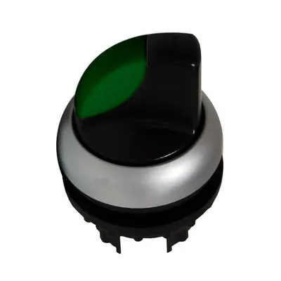 Buton selector 1-0-2 cu revenire verde