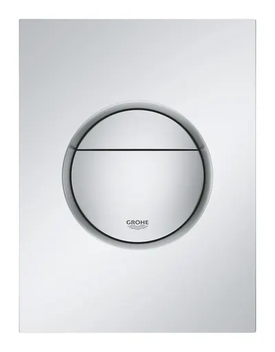 Placa de actionare Grohe, Nova Cosmopolitan WC wall plate S, dubla actionare, 130 x 172 mm, verticala, pt rezervoare Rapid SL si GD 2, crom lucios
