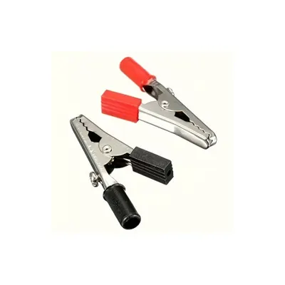 Set clesti crocodil baterie 5 cm rosu + negru 5 seturi Cod: TL-341