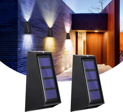 Set 2 x lampa solara 5W RGB Color