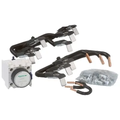 Kit pentru ansamblu demaror stea-triunghi pentru 2 contactoare LC1D80 si 1 contactor LC1D50 sau LC1D65, cu bloc temporizator