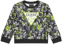 Bluză cu mânecă lungă Guess - Cu omuleți, multicolor, 18 luni