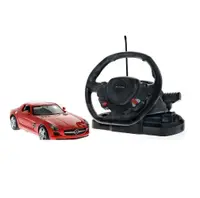 Masinuta cu telecomanda volan Rastar Mercedes Benz SLS 1:14