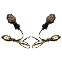 Set lampi semnalizari moto mini LED, culoare negru