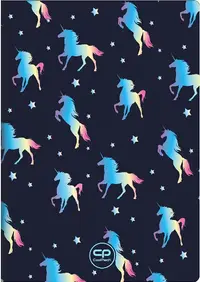 Caiet de notițe Cool Pack Blue Unicorn - A5, linii largi, 60 de coli