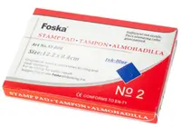 Tampon pentru stampila №2 Foska - 84x122 mm, albastru
